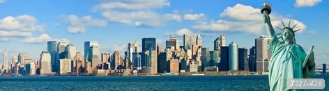 Tranh dán tường phong cảnh nước Mỹ T321-428